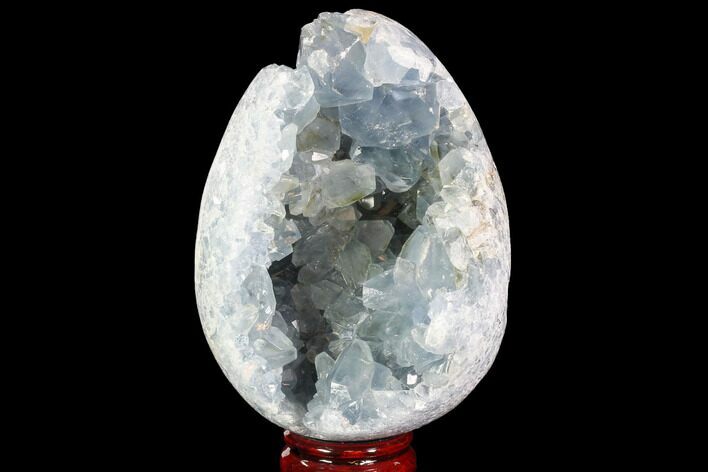 Crystal Filled Celestine (Celestite) Egg Geode #88287